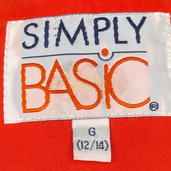 Simply Basic Orange Jacket size L (12-14) - Picture 10 of 10